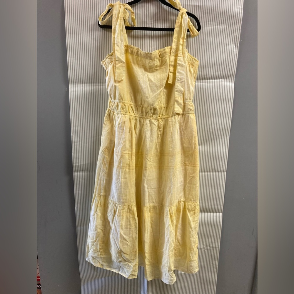 Women’s Midi Sundress with Tie Shoulder Straps